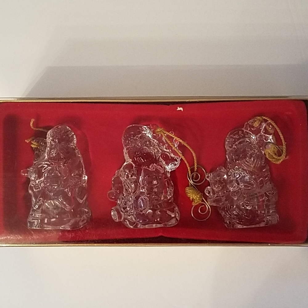 Gorham Glass Santa's Made in Germany